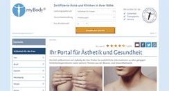 Desktop Screenshot of mybody.de