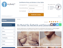 Tablet Screenshot of mybody.de